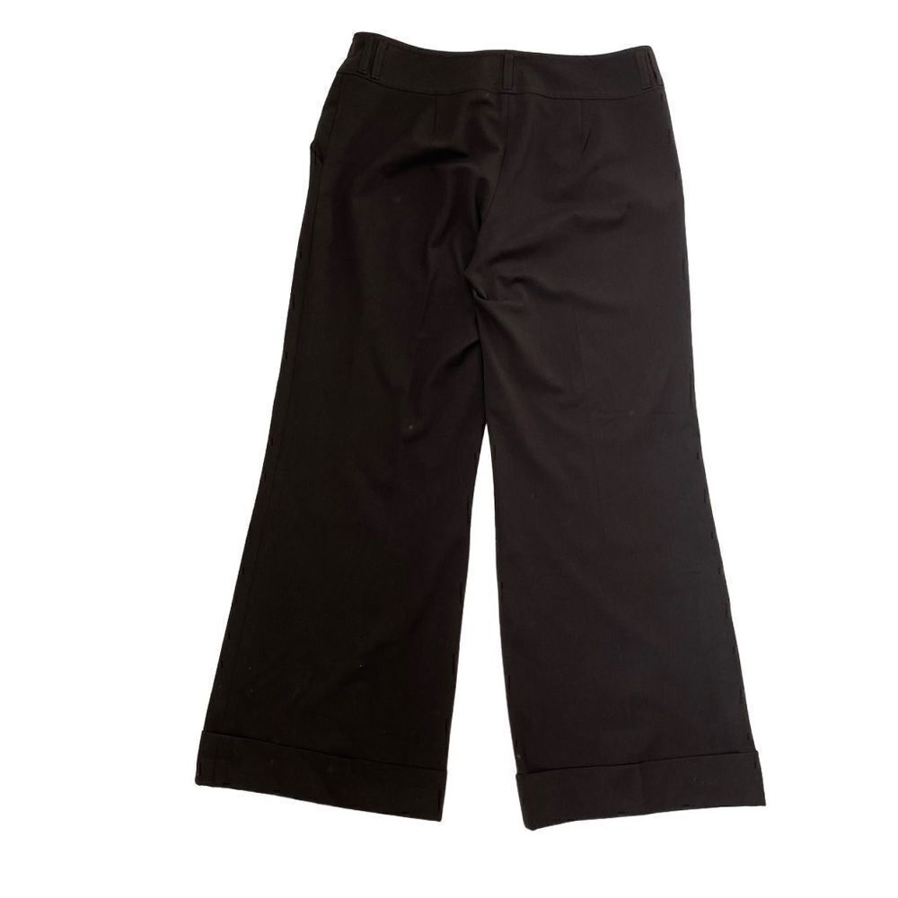 Tristan Woman’s Wool Trousers Brown Wide Leg Cuff Slacks SZ 12